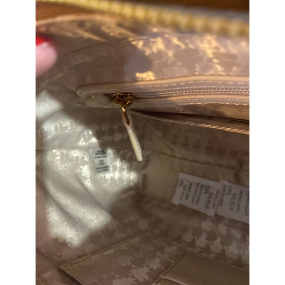 Karl Lagerfeld Paris Honey Brown Multi-colored  Satchel w Detachable Strap NWT - Picture 6 of 14